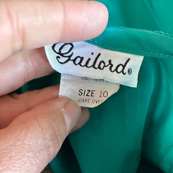 Vintage Top Womens Size 10 Teal Structured Coastal Classic Professional - Picture 7 of 8